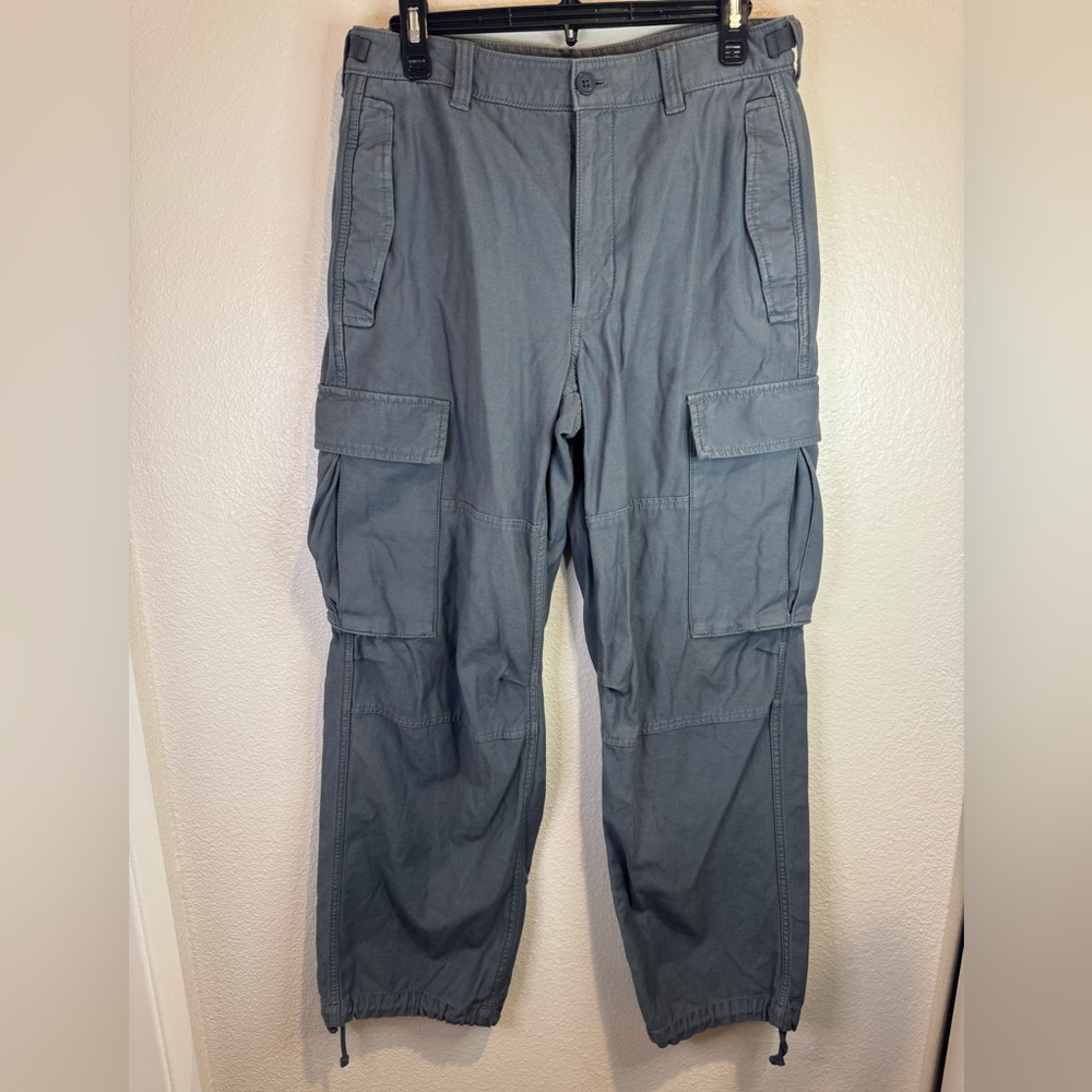Aritzia TNA Supply Cargo Gray Cotton Pants Size 8